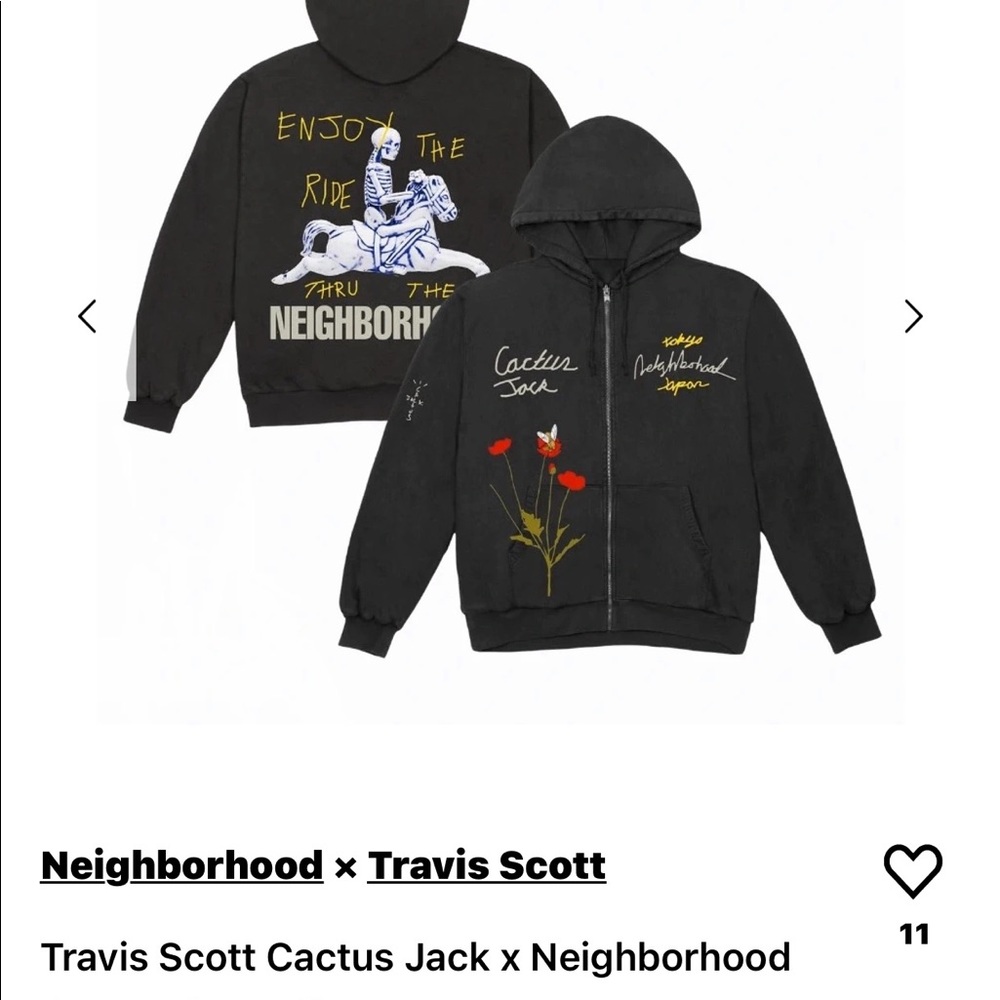 Cactus Jack for Neighborhood hoodie